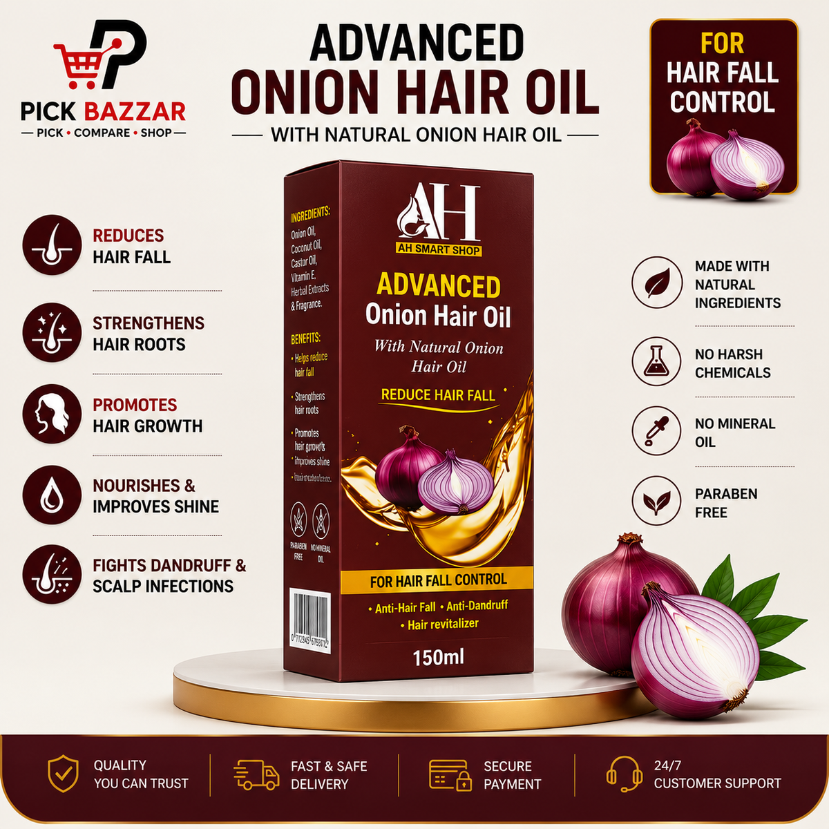 Advanced Onion Hair Oil