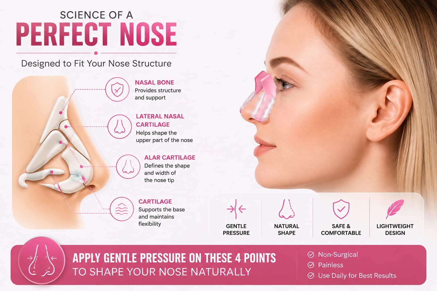 Nose Shaping Clip – Non-Surgical Nose Lifter