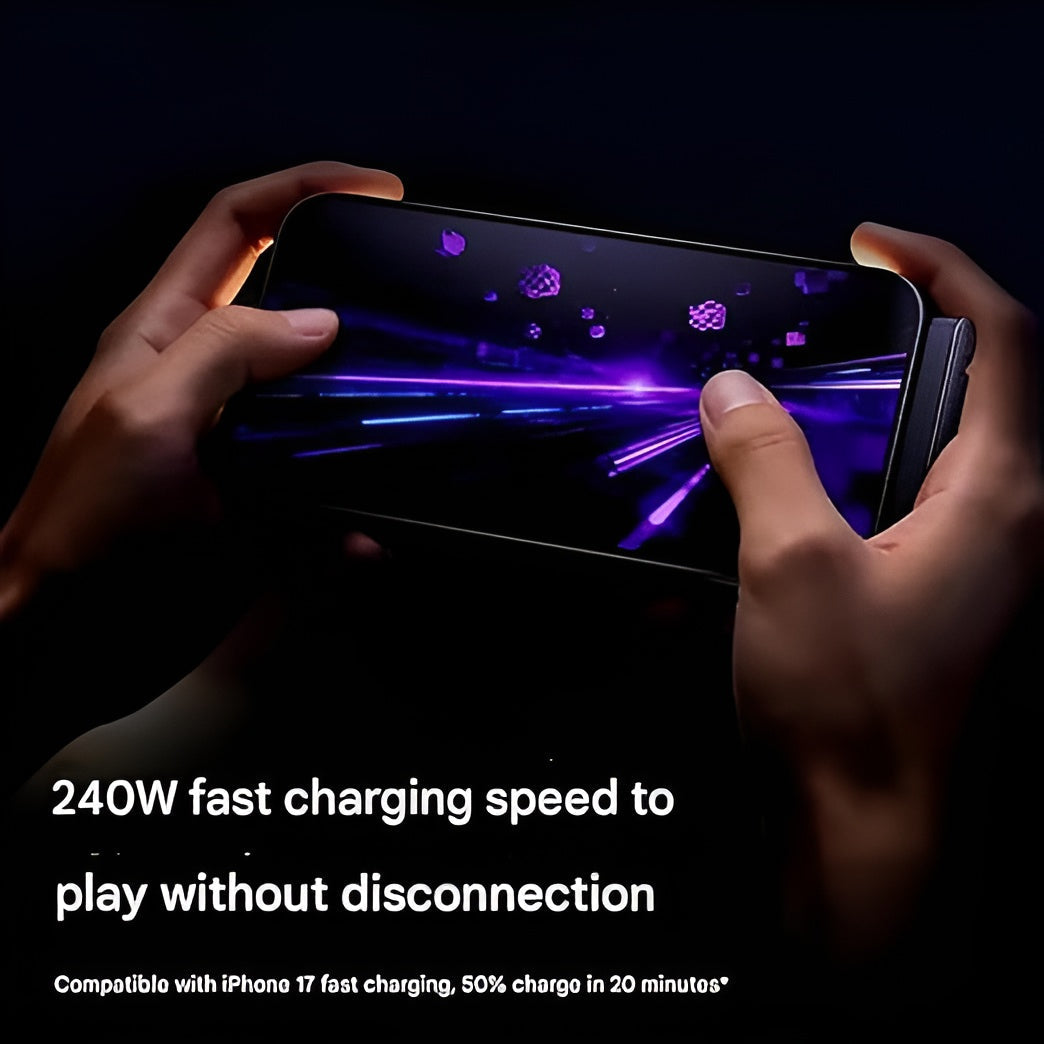 240W 2-in-1 C to C Charging Cable with Phone Stand 1.5 Meter