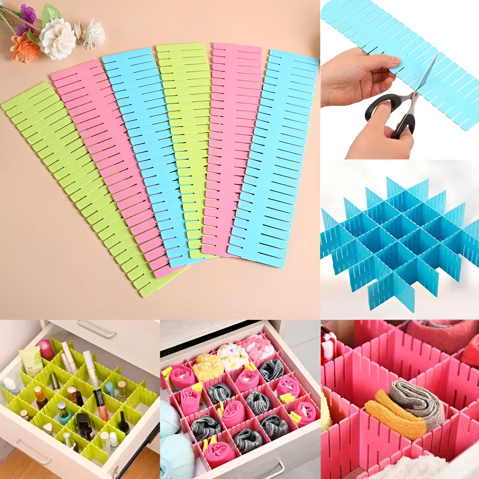 Drawer Divider Adjustable Storage Organizer